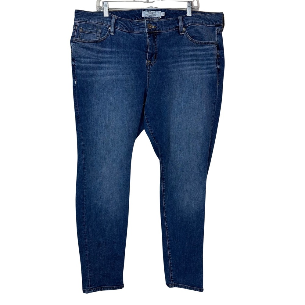 Torrid Denim Medium Wash Midrise Stretch Skinny Ankle Jeans Size 20 Regular